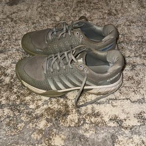 K-Swiss gray tennis shoes size 9